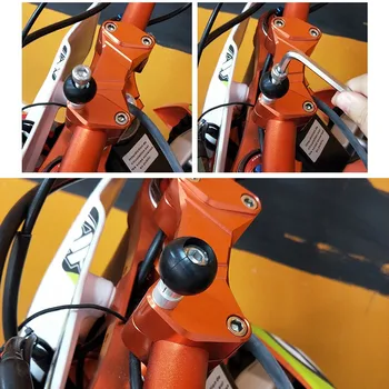 Motociklo Rankenos Apkabos Bazė 1 colio 25mm kamuolys su M8 Varžtai ram mount gopro veiksmo kameroms mobilųjį telefoną išmanųjį telefoną