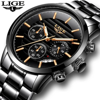 Relojes 2020 LIGE Žiūrėti Vyrų Mados Sporto Kvarcinis Laikrodis, Mens Watches Top Brand Prabangių Verslo Vandeniui Žiūrėti Relogio Masculino